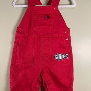 Cherokee Red Overalls with Straight Leg Cut